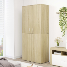 vidaXL sonoma tölgy színű forgácslap cipősszekrény 80 x 39 x 178 cm bútor