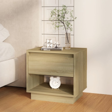 vidaXL sonoma tölgy színű forgácslap éjjeliszekrény 45 x 34 x 44 cm bútor