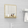 vidaXL sonoma-tölgy színű forgácslap fürdőszobai tükör 40x10,5x37 cm