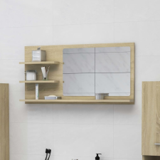 vidaXL sonoma-tölgy színű forgácslap fürdőszobai tükör 90x10,5x45 cm fürdőszoba bútor