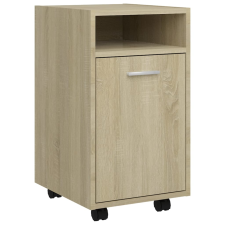 vidaXL sonoma-tölgy színű forgácslap kerekes kisszekrény 33x38x60 cm (803050) bútor