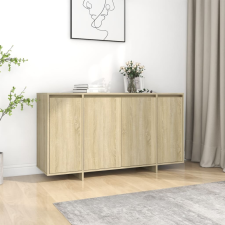 vidaXL sonoma tölgy színű forgácslap tálalószekrény 135 x 41 x 75 cm bútor