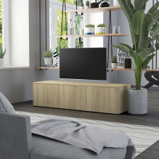 vidaXL sonoma tölgy színű forgácslap TV-szekrény 120 x 34 x 30 cm bútor