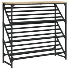 vidaXL sonoma tölgy színű műfa cipőtartó 90x30x85 cm (833429) bútor