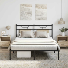 vidaXL sonoma tölgy színű szerelt fa ágykeret matrac nélkül 140x200 cm ágy és ágykellék