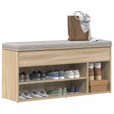 vidaXL sonoma tölgy színű szerelt fa cipőpolc 102x30,5x45 cm bútor