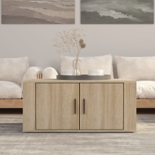 vidaXL sonoma tölgy színű szerelt fa dohányzóasztal 80 x 50 x 36 cm bútor