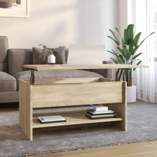 vidaXL sonoma tölgy színű szerelt fa dohányzóasztal 80 x 50 x 40 cm bútor