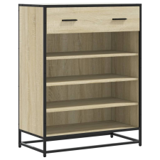 vidaXL sonoma tölgy színű szerelt fa és fém cipőszekrény 75x38x97,5 cm (3300876) bútor