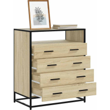 vidaXL sonoma-tölgy színű szerelt fa fiókos szekrény 70x41x83,5 cm (849090) bútor