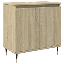 vidaXL sonoma tölgy színű szerelt fa fürdőszobaszekrény 58x30x60 cm (849673) fürdőszoba bútor