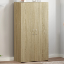 vidaXL sonoma tölgy színű szerelt fa irattartó szekrény 60x32x115 cm irattároló szekrény