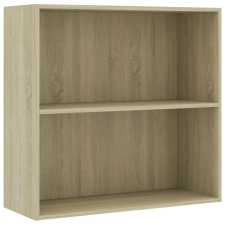 vidaXL sonoma tölgy színű szerelt fa könyvszekrény 80x30x76,5 cm (801002) bútor