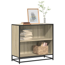 vidaXL sonoma tölgy színű szerelt fa könyvszekrény 80x35x76 cm bútor