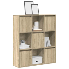 vidaXL sonoma tölgy színű szerelt fa könyvszekrény 89x24x101,5 cm bútor
