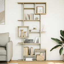 vidaXL sonoma tölgy színű szerelt fa könyvszekrény 92 x 29 x 188 cm bútor