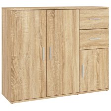 vidaXL sonoma tölgy színű szerelt fa tálalóasztal 91x29,5x75 cm (823272) bútor