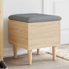 vidaXL sonoma tölgy színű szerelt fa tárolópad 42x42x46 cm bútor