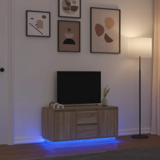 vidaXL sonoma-tölgy színű TV-szekrény LED-lámpákkal 100x41x50 cm bútor