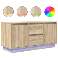 vidaXL sonoma-tölgy színű TV-szekrény LED-lámpákkal 100x41x50 cm (861411) bútor