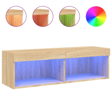 vidaXL sonoma tölgy színű TV-szekrény LED-világítással 100x30x30 cm (837159) bútor