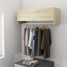 vidaXL sonoma-tölgyszínű forgácslap ruhásszekrény 100 x 32,5 x 35 cm bútor