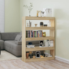 vidaXL sonoma-tölgyszínű könyvszekrény/térelválasztó 100 x 30 x 135 cm bútor