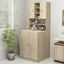 vidaXL Sonoma-tölgyszínű mosógépszekrény 70,5 x 25,5 x 90 cm fürdőszoba bútor
