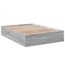 vidaXL sonoma tölgyszínű szerelt fa ágykeret 120 x 190 cm (3281047) ágy és ágykellék