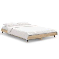 vidaXL sonoma tölgyszínű szerelt fa ágykeret 120 x 190 cm (832192) ágy és ágykellék