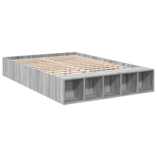 vidaXL sonoma tölgyszínű szerelt fa ágykeret 120 x 200 cm ágy és ágykellék