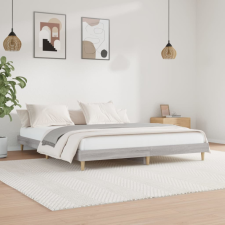 vidaXL sonoma tölgyszínű szerelt fa ágykeret 120 x 200 cm ágy és ágykellék