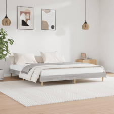 vidaXL sonoma tölgyszínű szerelt fa ágykeret 150 x 200 cm ágy és ágykellék