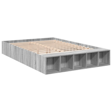 vidaXL sonoma tölgyszínű szerelt fa ágykeret 150 x 200 cm ágy és ágykellék