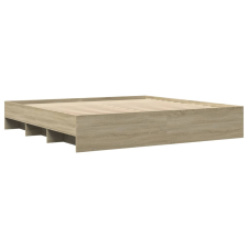 vidaXL sonoma tölgyszínű szerelt fa ágykeret 180 x 200 cm (3295634) ágy és ágykellék