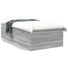 vidaXL sonoma tölgyszínű szerelt fa ágykeret 90 x 190 cm ágy és ágykellék