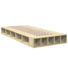vidaXL sonoma tölgyszínű szerelt fa ágykeret 90 x 190 cm (3280526) ágy és ágykellék