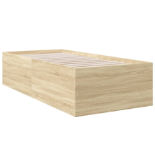 vidaXL sonoma tölgyszínű szerelt fa ágykeret 90 x 190 cm (3280974) ágy és ágykellék
