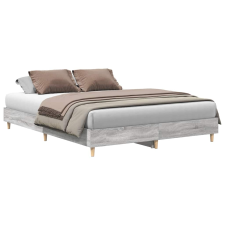 vidaXL sonoma tölgyszínű szerelt fa ágykeret matrac nélkül 150x200 cm (3328713) ágy és ágykellék