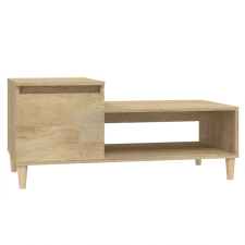 vidaXL sonoma-tölgyszínű szerelt fa dohányzóasztal 100 x 50 x 45 cm (821127) bútor