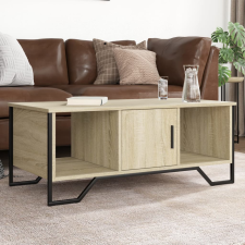 vidaXL sonoma-tölgyszínű szerelt fa dohányzóasztal 100 x 51 x 40 cm bútor