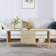 vidaXL sonoma-tölgyszínű szerelt fa dohányzóasztal 102 x 50 x 40 cm bútor