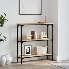 vidaXL sonoma-tölgyszínű szerelt fa dohányzóasztal 75x22,5x75 cm bútor