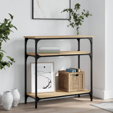 vidaXL sonoma-tölgyszínű szerelt fa dohányzóasztal 75x29x75 cm bútor