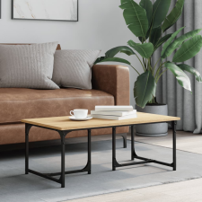 vidaXL sonoma-tölgyszínű szerelt fa dohányzóasztal 90x50x35 cm bútor