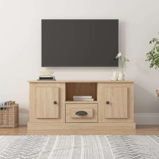 vidaXL sonoma-tölgyszínű szerelt fa fali TV-szekrény 100x35,5x45 cm bútor