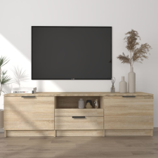 vidaXL sonoma-tölgyszínű szerelt fa fali TV-szekrény 140x35x40 cm bútor