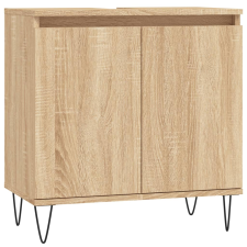 vidaXL sonoma-tölgyszínű szerelt fa fürdőszobaszekrény 58x30x60 cm (831583) fürdőszoba bútor