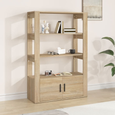 vidaXL sonoma-tölgyszínű szerelt fa tálalóasztal 80x30x119,5 cm bútor
