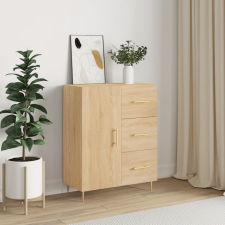 vidaXL sonoma-tölgyszínű szerelt fa tálalószekrény 69,5 x 34 x 90 cm bútor
